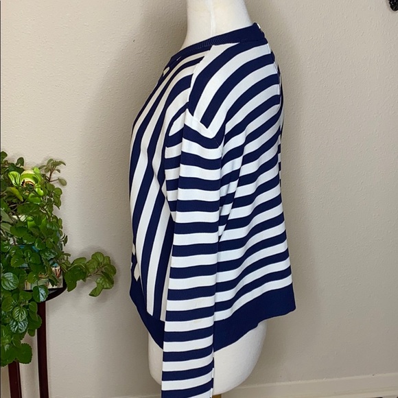 TOPSHOP Striped Crewneck Sweater Size 10 - Picture 7 of 15
